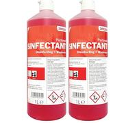 2Work Disinfectant and Washroom Cleaner Perfumed 1 Litre 2W03970 (Pack of 2)