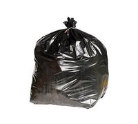 2Work Extra Heavy-Duty Refuse Sack Black (Pack Of 200) Kf76961
