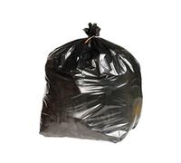 2Work Extra Heavy Duty Refuse Sack Black (Pack of 200) KF76961