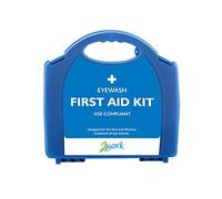 2Work Eyewash Station with Eye Wash Pods and Eye Pad Dressing