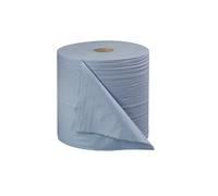 2Work Forecourt Paper Roll 2-Ply 270mmx400m Blue (Pack of 2)