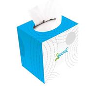 2Work FTW070 Facial Tissues Cube, 70 Sheets, Pack of 24