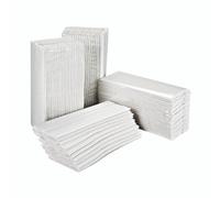 2Work Hnd Towel 2PLY Cfld WHT PK2355