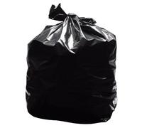 2Work Light Duty Refuse Sack Black (Pack of 200) KF73375