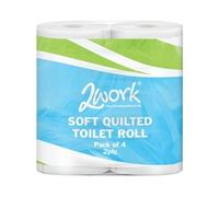 2WORK LUXURY WHT 2PLY QLTD TOILT RL PK40