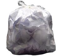 2Work Medium Duty Refuse Sack Clear (Pack Of 200) Kf73377