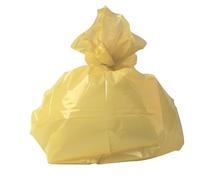 2Work Medium Duty Refuse Sack Yellow, Pack of 200 - RY15581
