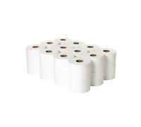 2Work Micro Twin Toilet Roll 2-Ply White 125m (Pack of 24) 2W06439