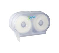 2Work Micro Twin Toilet Roll Dispenser 2W06438