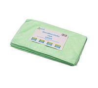 2Work Microfibre Cloth 400x400mm Green (Pack of 10) CNT01624