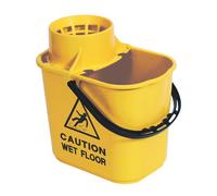 2Work Mop Bucket/Wringer 15L Ylw