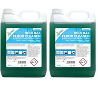2Work Neutral Floor Cleaner Lemon Fragrance 5 Litre Bulk Bottle 2W06292 (Pack of 2)
