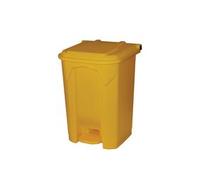 2Work Pedal Bin 50 Litre Yellow 2W10780
