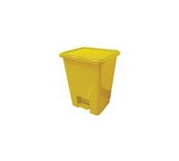 2Work Pedal Bins 15 Litre Yellow (Pack of 3) 2W10792