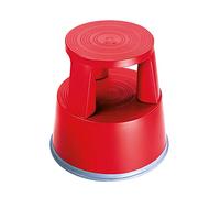 2Work Plastic Step Stool with Non-Slip Rubber Base 430mm Red T7/Red 2W04999