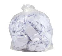 2Work Polythene Bags Clear 50 per Roll (Pack of 250) 2W06255
