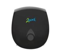 2Work Recycled Mini Jumbo Toilet Roll Dispenser Black