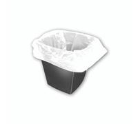 2Work Sq Bin Liners 30L WHT PK1000
