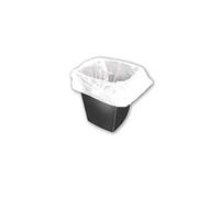 2Work Square Bin Liners 30 Litre White (Pack of 100) KF73380