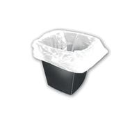 2Work Square Bin Liners 30 Litre White (Pack of 1000) KF73380
