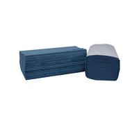 2Work V-Fold Hand Towels 1-Ply 190x250mm Sheet Size Blue (Pack of 3600) 2W70104