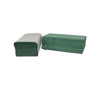 2Work V-Fold Hand Towels 1-Ply Green Pack of 3600 2W70105