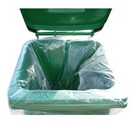 2Work Wheelie Bin Liner Clear (Pack of 100) KF73374
