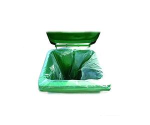 2Work Wheelie Bin Liner Clear (Pack of 50) KF73374