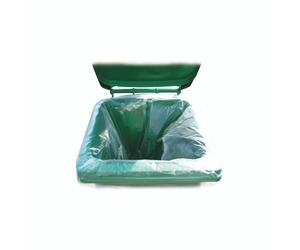 2Work Wheelie Bin Liner Clear PK100