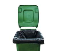 2Work Wheelie Bin Liner Medium Duty Black (Pack of 100) 2W01167