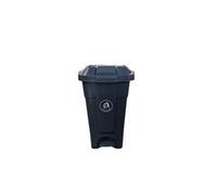 2Work Wheelie Bin with Foot Pedal 70 Litre Dark Grey 2W10783
