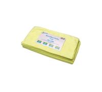 2Work Yellow 400 x 400mm Microfibre Cloth (10 Pack) 101161YL