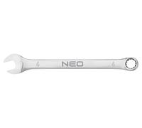 2X 09-650 Spanner Ring Jaw 6mm Chrome Vanadium Steel L: 100mm NEO TOOLS