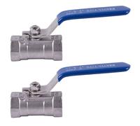 2X 1/2 inchstainless steel internal thread lever handle ball valve