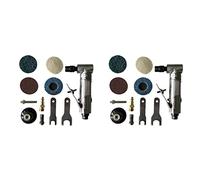 2X 1/4 Inch Air Angle Die Grinder Pneumatic Grinding Machine Cut Off Polisher Mill Engraving Tools Set