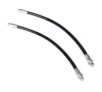 2x 1/8" Inch BSP Thread Standard Duty Flexi Flexible Grease Gun Tube Hose 30cm
