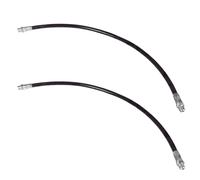 2x 1/8" Inch BSP Thread Standard Duty Flexi Flexible Grease Gun Tube Hose 45cm