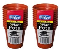 2x 10 7.5cm 10 Plant Pots