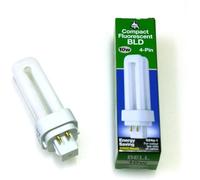 2x 10 watt CFL 4 pin Energy Saving Lamp 10W Cool White 840 G24q-1 Double turn BELL