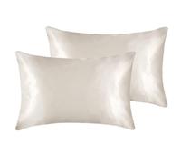 2x 100% Mulberry Silk Pillowcase HomeSpace Direct White Standard Pillow Case