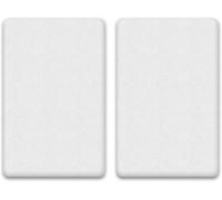 2x 100% Waterproof Crib Mattress Protector | 150 GSM Terry Towelling Fabric - Super Soft, Non-Allergenic & Non-Noisy (White, 75.5 x 40 cm)
