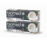 2x 100g Biomed SuperWhite Natural Toothpaste Vegan GF Fluoride Free No SLES