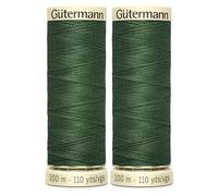 2X 100m Gutermann Sew-All Polyester Thread for Hand or Machine Sewing, Dark Forrest Green 0561 - Bundled by GetInStyle Shop