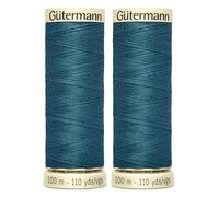 2X 100m Gutermann Sew-All Polyester Thread for Hand or Machine Sewing, Dark Teal 223 - Bundled by GetInStyle Shop