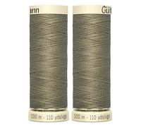 2X 100m Gutermann Sew-All Polyester Thread for Hand or Machine Sewing, Khaki 264 - Bundled by GetInStyle Shop