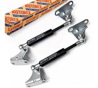 2X 100N Universal Gas Struts - Ball Joint Heads and Brackets for Kitchen Cabinets, Caravan Doors, Wardrobes & Toolboxes (150-1000mm Length) (300MM)