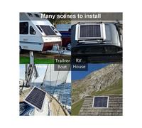 2X 100W 12V Solar Panel Kit with Charge Controller MPPT Aluminum Solar Panel for Outdoor RV Camping Boat Trailer System