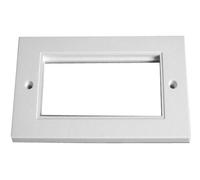 2x 100x50mm Quad Data Outlet Faceplates, Cat5 Cat6 Network Modules Lan