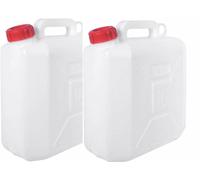 2x 10L Plastic Camping Water Storage Food Safe Petrol Diesel Fuel Jerry Can