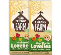 2x 120g Tiny Friends Farm Treat Biscuits Hamsters Rats Gerbil Ferrets Guinea Pigs (Hazel Hamster Lovelies) - Bundled by GetInStyle Shop